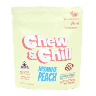 (each) Chew & Chill - Jasmine Peach (Indica)