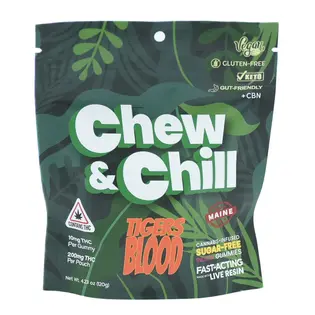 (each) Chew & Chill -  Tigers Blood Indica + CBN