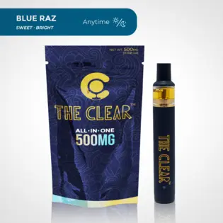 (g) The Clear Blue Raz 0.5g All In One Vape