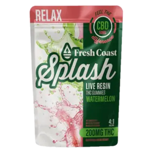 (each) 4:1 Watermelon 200mgTHC:50mgCBD Splash Gummies by Fresh Coast