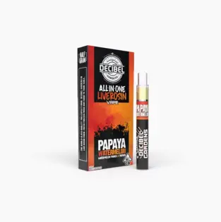 (g) PAPAYA WATERMELON - LIVE ROSIN ALL-IN-ONE - .5G - HYBRID - DECIBEL GARDENS