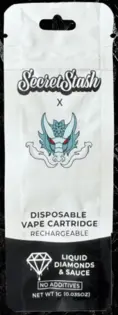 (each) SECRET STASH X TRU SMOKE | HALLE BERRY | SATIVA | DISPOSABLE VAPE | 1G | REC