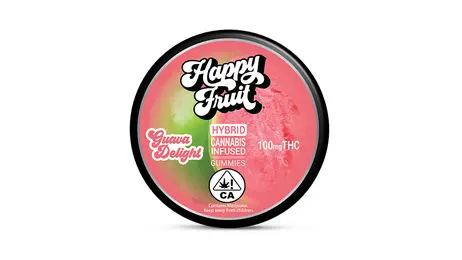 (g) HAPPY FRUIT - THC GUMMY - GUAVA DELIGHT - 100MG