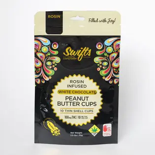 (each) Swifts | White Chocolate Peanut Butter Cups | Rosin Infused | 10pk | 100mg THC