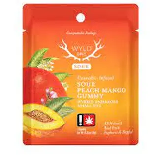 (each) WYLD: Sour Peach Mango Single Gummy