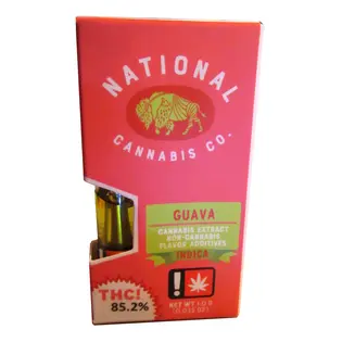 (each) National Cannabis - Guava 1g Cartridge