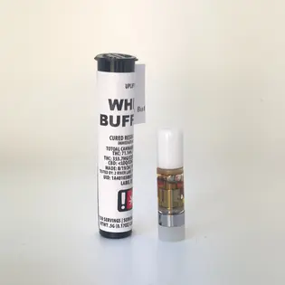 (each) White Label - White Buffalo .5g Cured Resin Cartridge