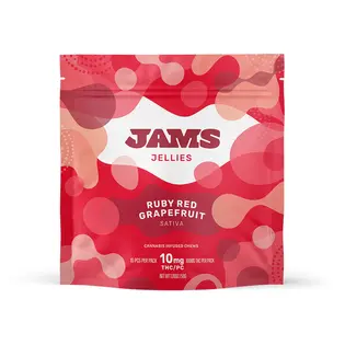 (each) Jellies Ruby Red Grapefruit Gummies 100mg (10-Pack | 10mg Each)