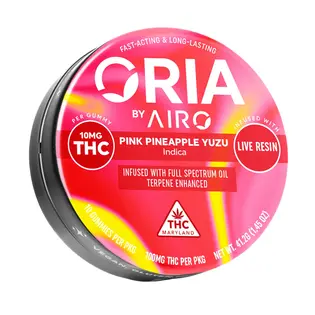 (each) ORIA Pink Pineapple Yuzu Full Spectrum | 100mg 10pk