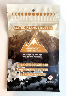 (g) Everbloom - 1000mg Salted Peanut Butter Milk Chocolate Bar