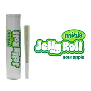 (g) Jelly Roll Minis - Sour Apple - 0.7G Infused PreRoll
