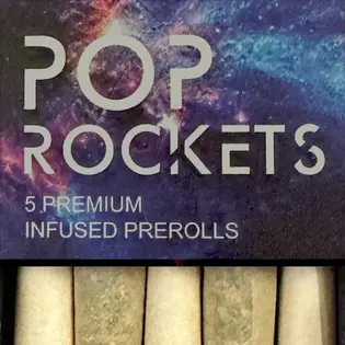 (each) Pop Rockets Infused Preroll: Strawberry Limeade 5pk - 2g