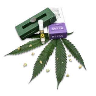 (g) Relax Black Maple .5g Live Rosin Cartridge - TERPS 8.218% Cannabis Counter