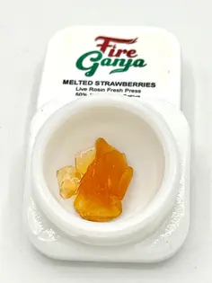 (g) Fire Ganja - Lemon Cherry BX - Indica Hybrid - XL BALLER JAR 5g Live Rosin