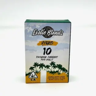 (each) EXOTIC BLENDZ *10pk (HYBRID) 0.5g PreRolls