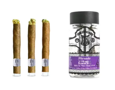 (each) El Bluntito Silver - Morado - Hash Infused - .85g x 3pk