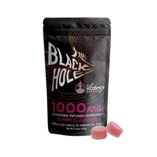 (each) KOSMIK - THE BLACK HOLE - GUMMIES - 1000MG - 10PK - PINK - PEACH MANGO