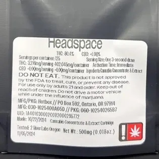 (g) Vape 0.5g Headspace (Hotbox)