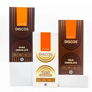 (each) *MED* Discos 400mg Chocolate - White Chocolate With Cookies & Cream