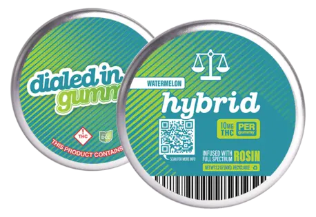 (each) Watermelon Hybrid | Live Rosin Gummies | 10 x 10mg