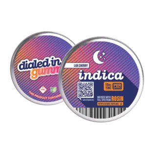 (each) Lux Cherry Indica | Live Rosin Gummies | 10 x 10mg