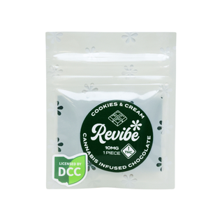 (each) Revibe - Cookies & Cream Chocolate Square 1pk - 10mg