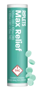 (g) Riplets Max Relief + CBD, CBG, CBC